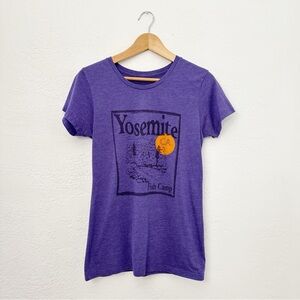 Vintage Yosemite Fish Camp Purple Shirt Womens Size Small